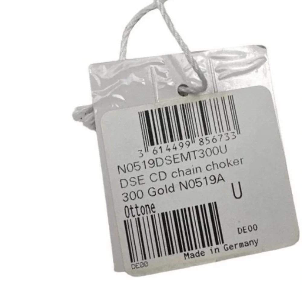 Christian Dior‎ Daneuse Etoille CD Choker Necklace in Gold Finish